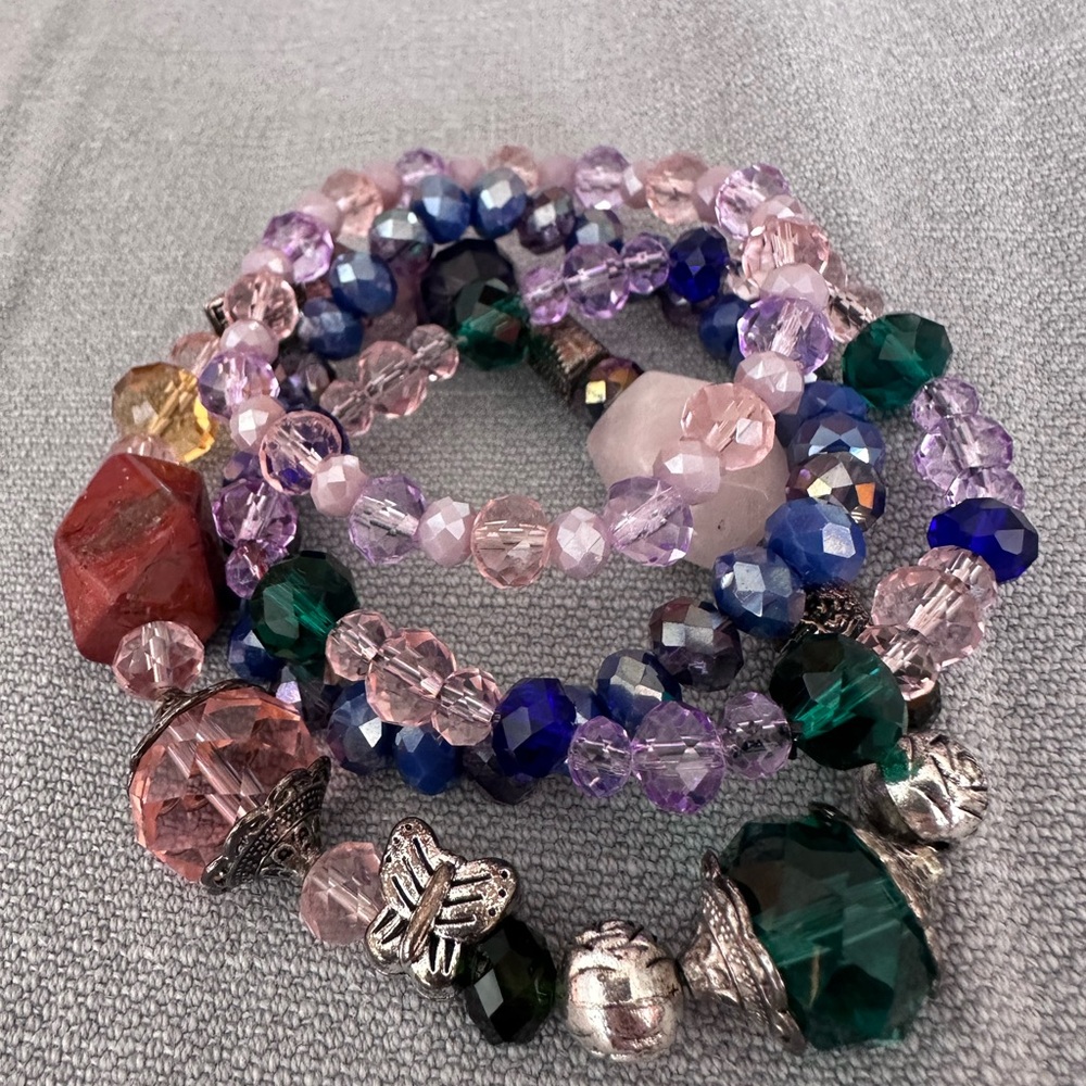 Colorful Beaded Bracelet Set